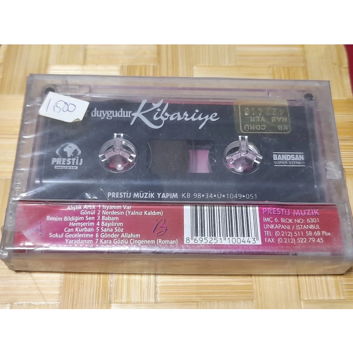 KİBARİYE BİR DUYGUDUR MÜZİK KASET