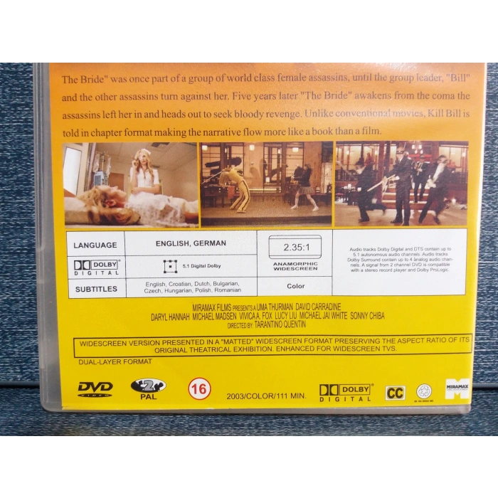 KILL BILL VOL 1 DVD FİLM (İNGİLİZCE)