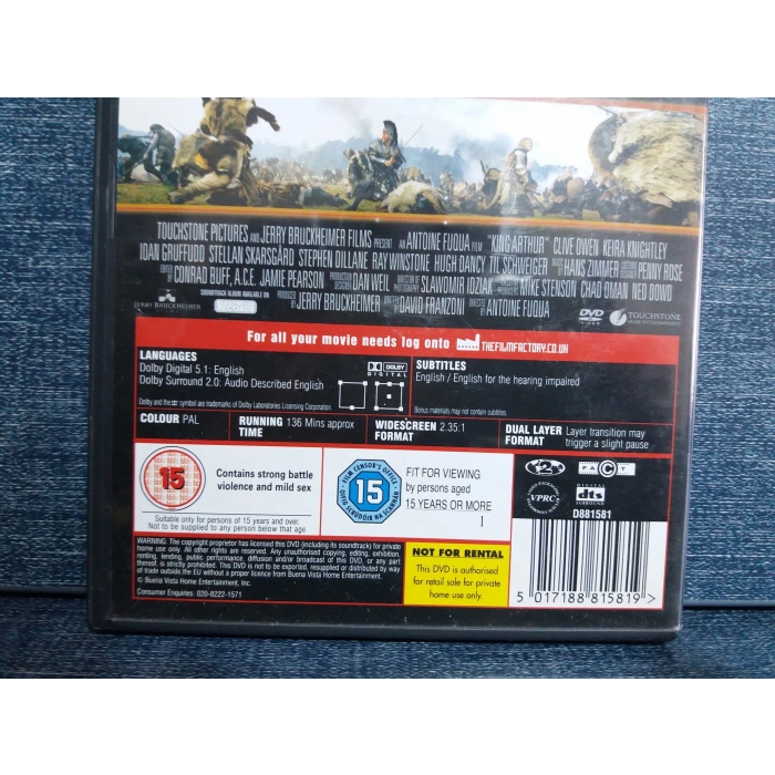 KING ARTHUR DVD FİLM (İNGİLİZCE)