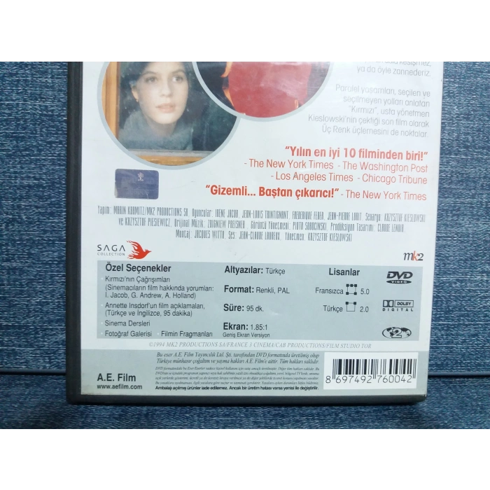 KIRMIZI DVD FİLM (ÖZEL KASA-2 DISK)