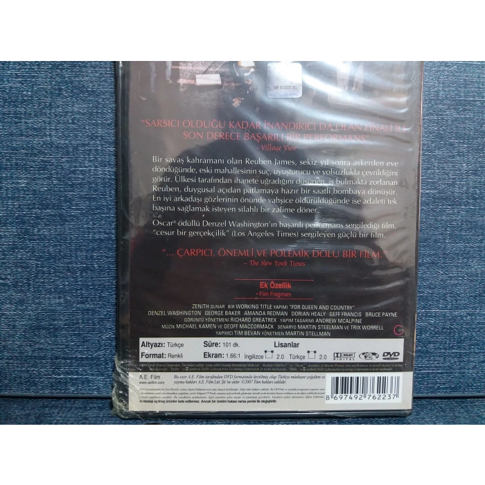 KRALİÇE VE ÜLKEM ADINA  DVD FİLM (SIFIR)