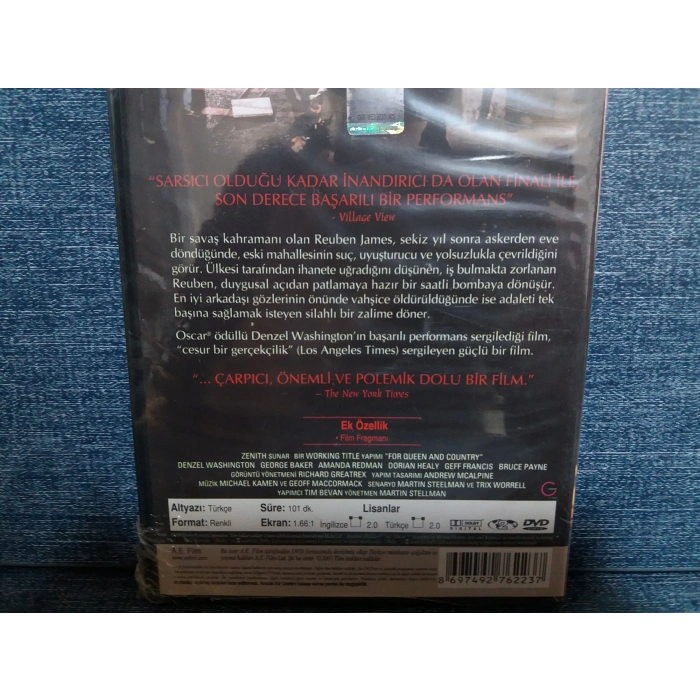 KRALİÇE VE ÜLKEM ADINA  DVD FİLM (SIFIR)