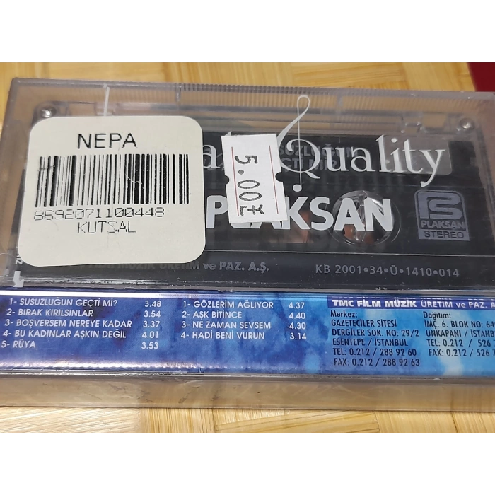 KUTSAL SUSUZLUĞUN GEÇTİMİ MÜZİK KASET