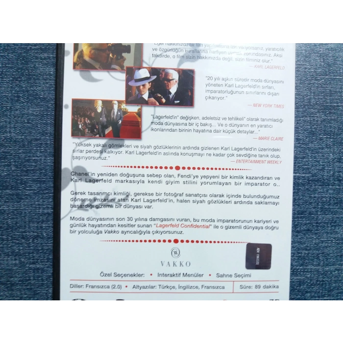 LAGERFELD CONFIDENTIAL DVD FİLM