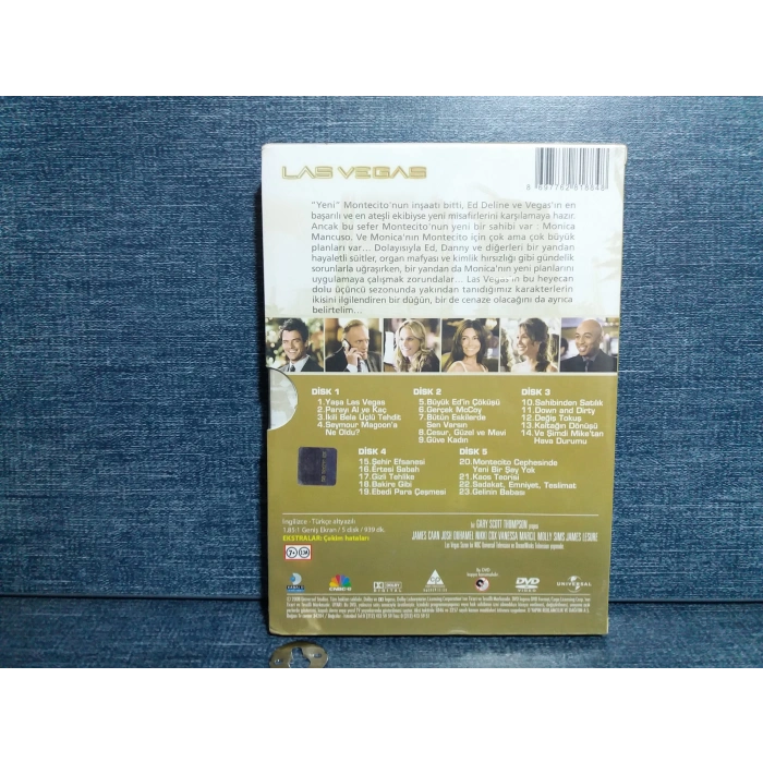 LAS VEGAS 3.SEZON 5 DISK DVD BOX FİLM (SIFIR)