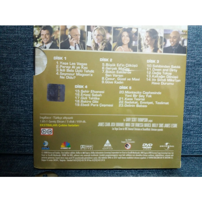 LAS VEGAS 3.SEZON 5 DISK DVD BOX FİLM (SIFIR)