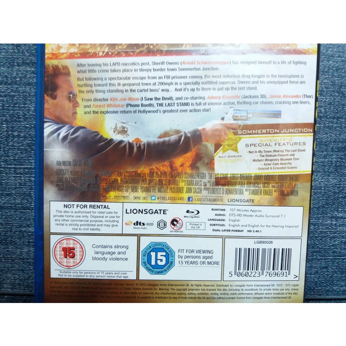 LAST STAND BLURAY FILM (İNGİLİZCE)