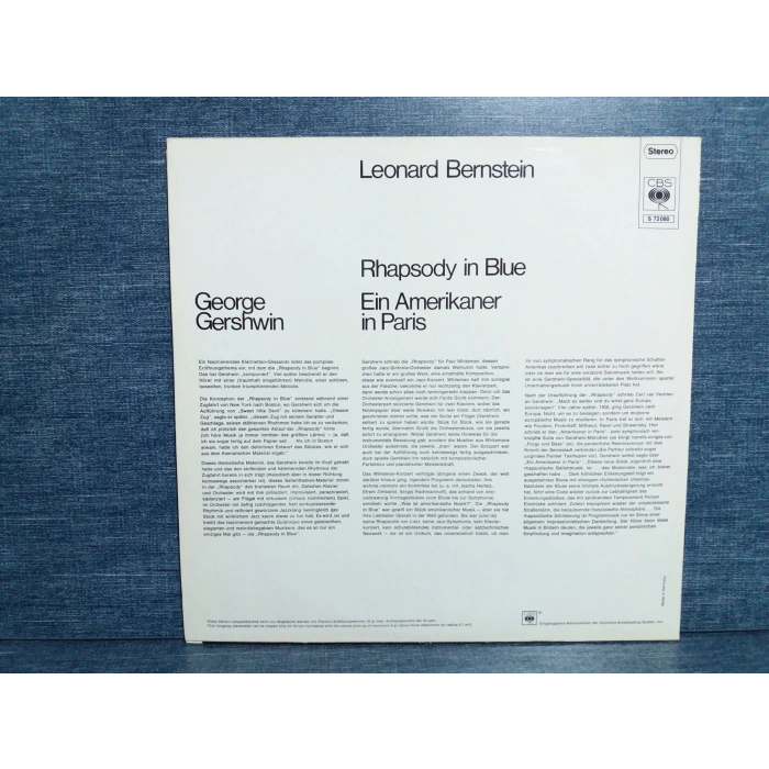 LEONARD BERNSTEIN RHAPSODY IN BLUE AN AMERICAN
