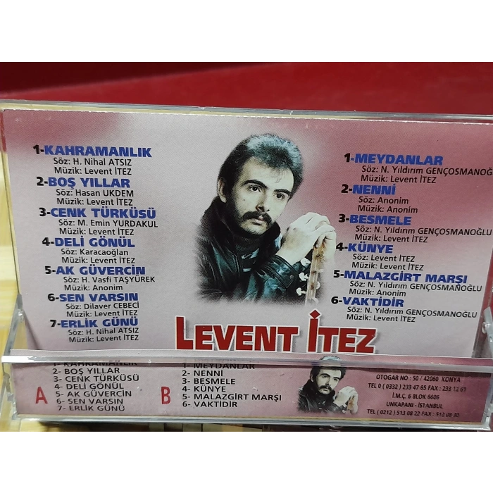 LEVENT İTEZ VAKTİDİR MÜZİK KASET
