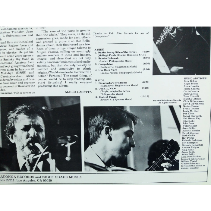 LINGUA FRANCA COMMON LANGUAGE LP