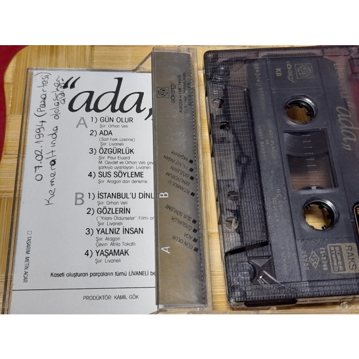 LİVANELİ ADA MÜZİK KASET