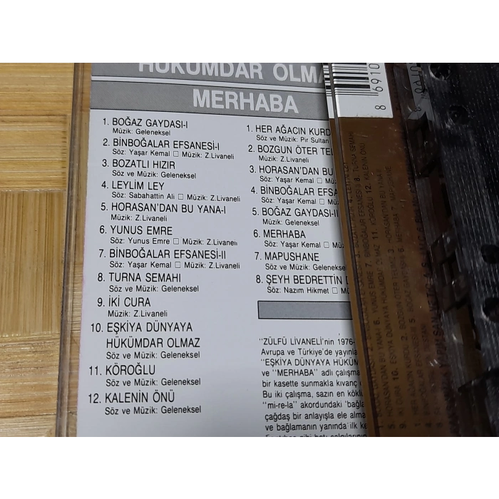 LİVANELİ FİLM EŞKİYA HÜKÜMDAR OLMAZ MÜZİK KASET