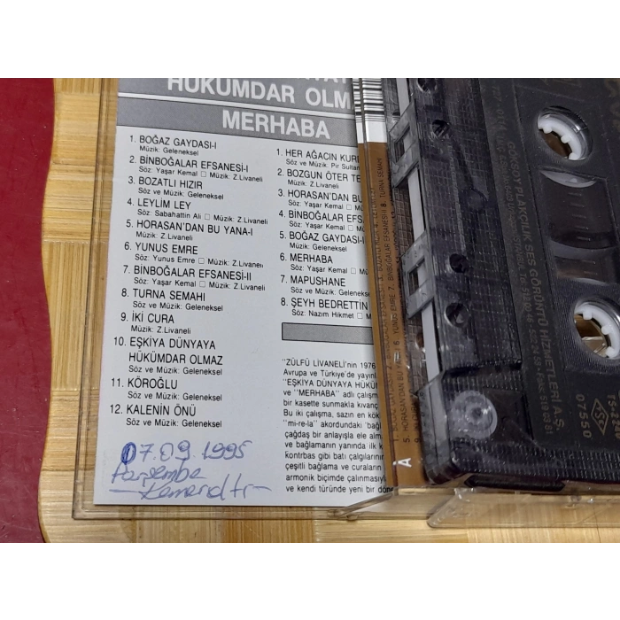 LİVANELİ FİLM EŞKİYA HÜKÜMDAR OLMAZ MÜZİK KASETİ