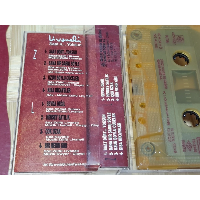 LİVANELİ SAAT 4 ..YOKSUN MÜZİK KASET