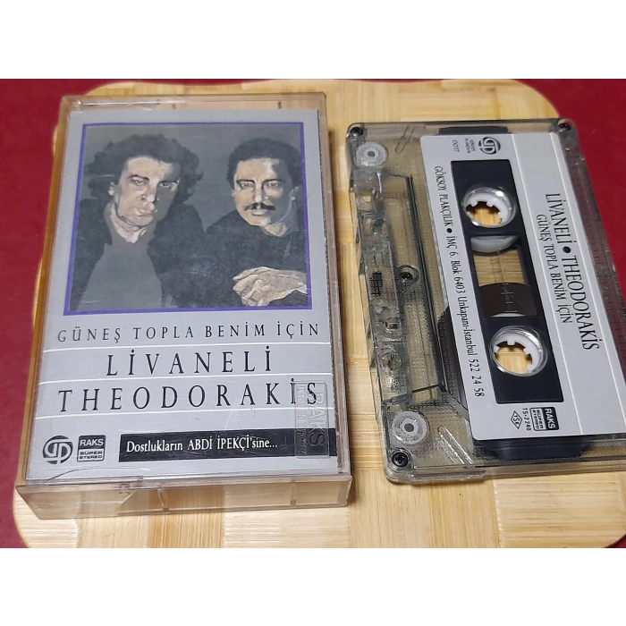 LİVANELİ THEODORAKIS GÜNEŞ TOPLA BENİM İÇİN  MÜZİK KASET