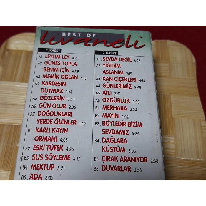 LİVANELİ UNUTULMAYANLAR MÜZİK 2 KASET