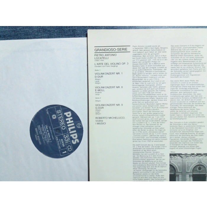 LOCATELLI I MUSICI 3 VIOLIN CONCERT R MICHELUCCI