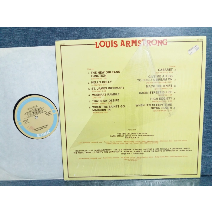 LOUIS ARMSTRONG NEW ORLEANS FUNCTION LP