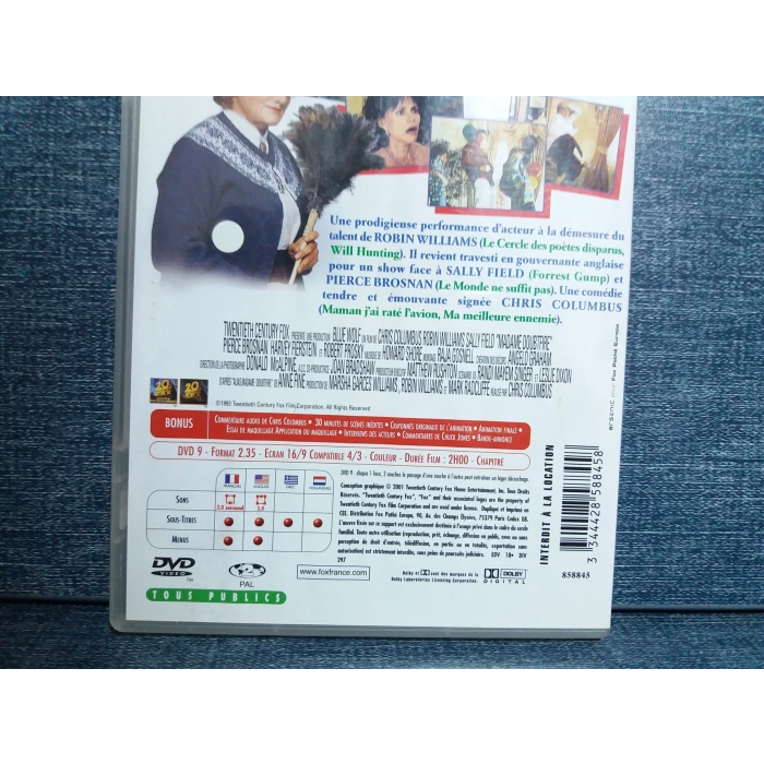 MADAME DOUBTFIRE ROBIN WILLIAMS DVD FILM ( İngilizce )
