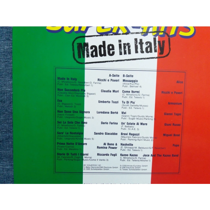MADE IN ITALY  SUPERHITS LP