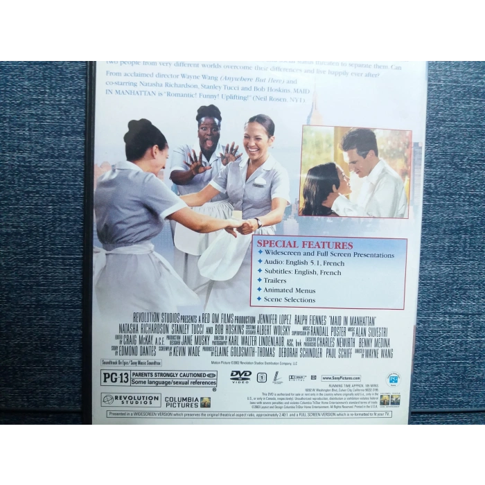 MAID IN MANHATTAN JENNIFER LOPEZ DVD (İNGİLİZCE)