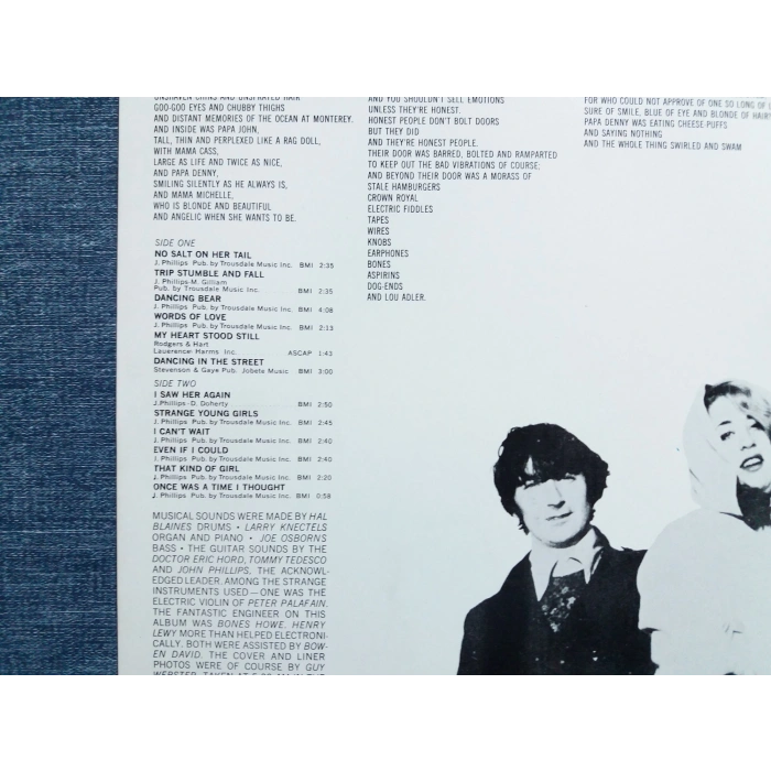 MAMAS PAPAS CASS JOHN MICHELLE DENNIE MUSIC LP