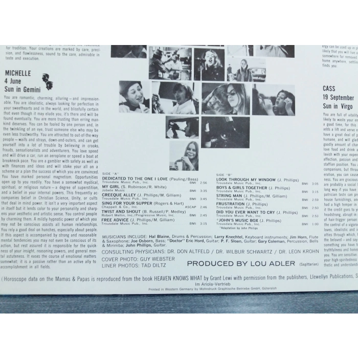 MAMAS PAPAS DELIVER MUSIC LP