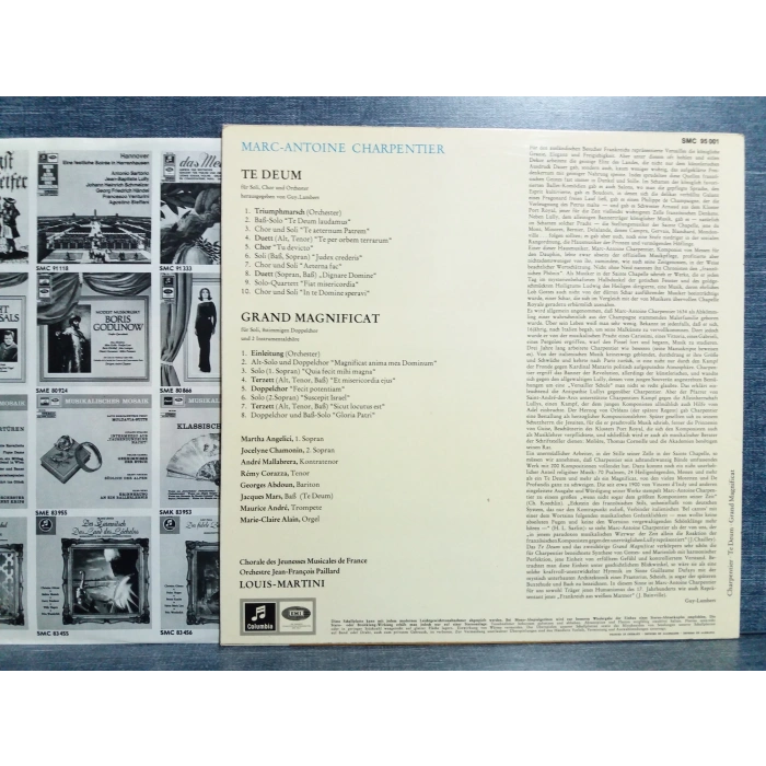 MARC ANTOINE CHARPENTIER TE DEUM GRAND MAGNIFICAT  LP