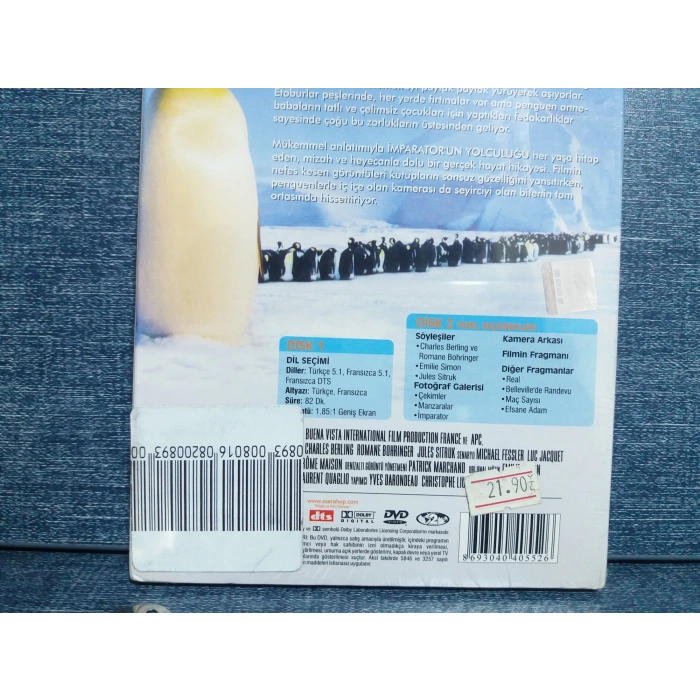 MARCH OF THE PENGUINS İMPARATIR DVD FİLM (SIFIR-2CD)