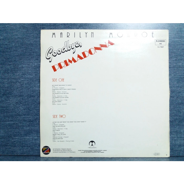 MARILYN MONROE GOODBYE PRIMADONNA LP