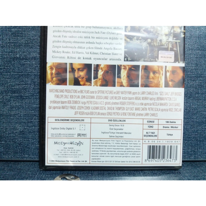 MASKED AND ANONYMOUS BOB DYLAN DVD FİLM (SIFIR)