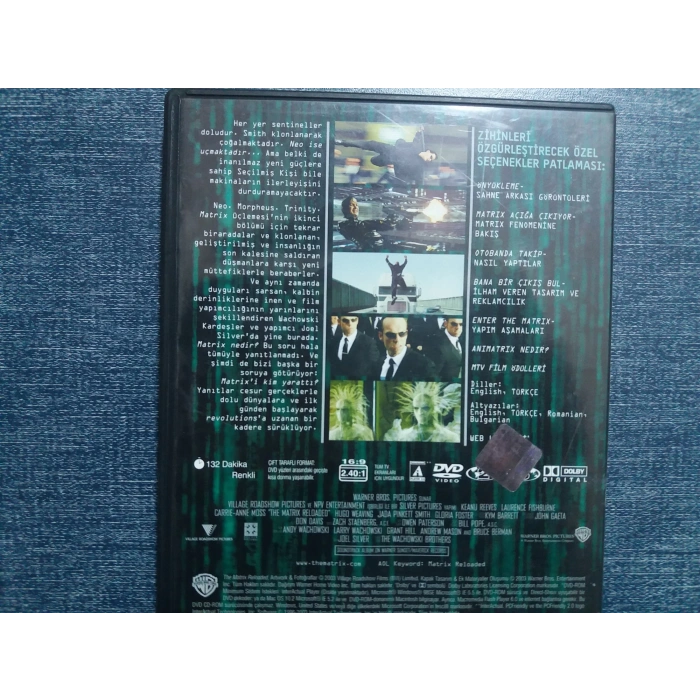 MATRIX RELOADED DVD FİLM