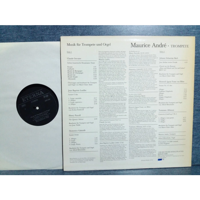 MAURICE ANDRE TROMPETE CLASSIC MUSIC LP