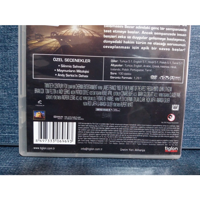 MAYMUNLAR CEHENNEMİ BAŞLANGIÇ DVD FİLM