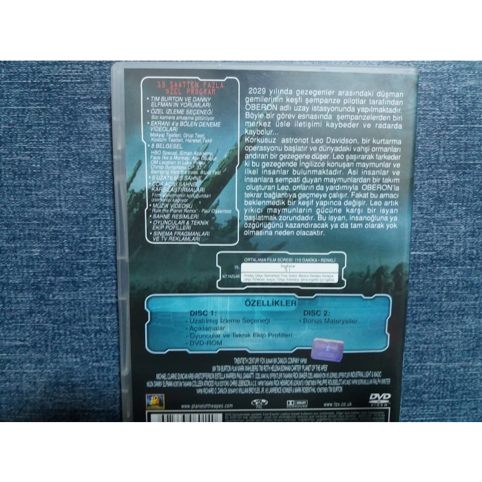 MAYMUNLAR CEHENNEMİ PLANET APES DVD FİLM