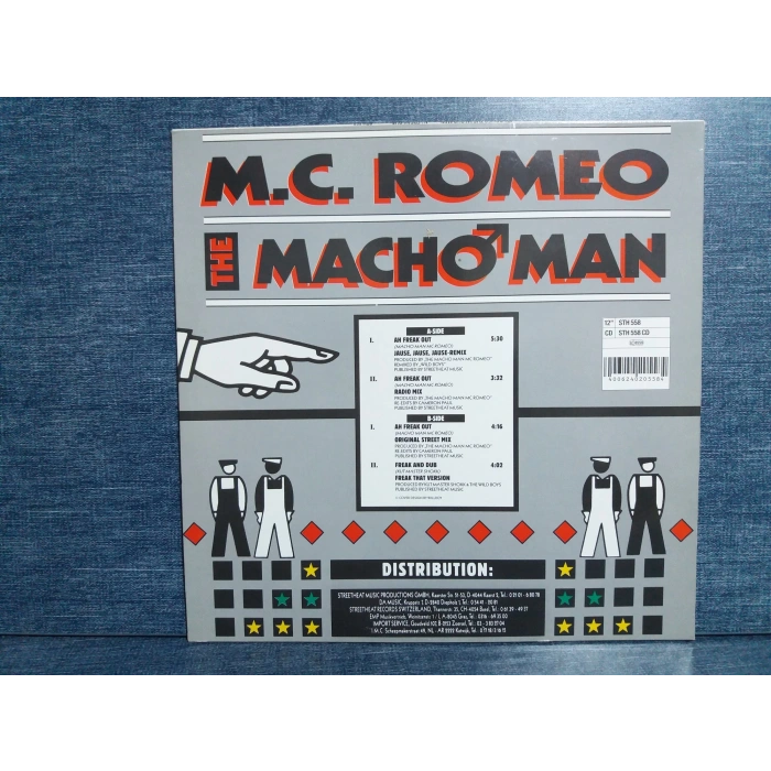 M.C. ROMEO MACHO MAN AH FREAK OUT MAXI LP