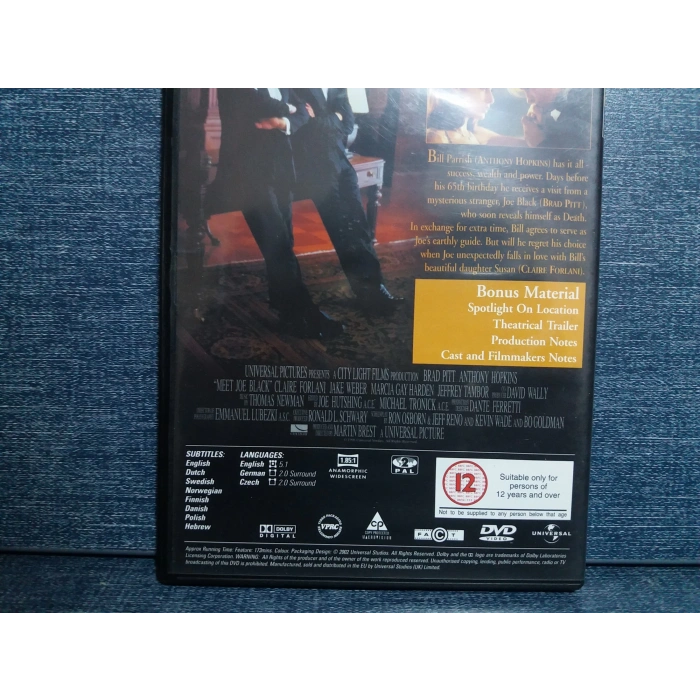 MEET JOE BLACK DVD FİLM (İNGİLİZCE)