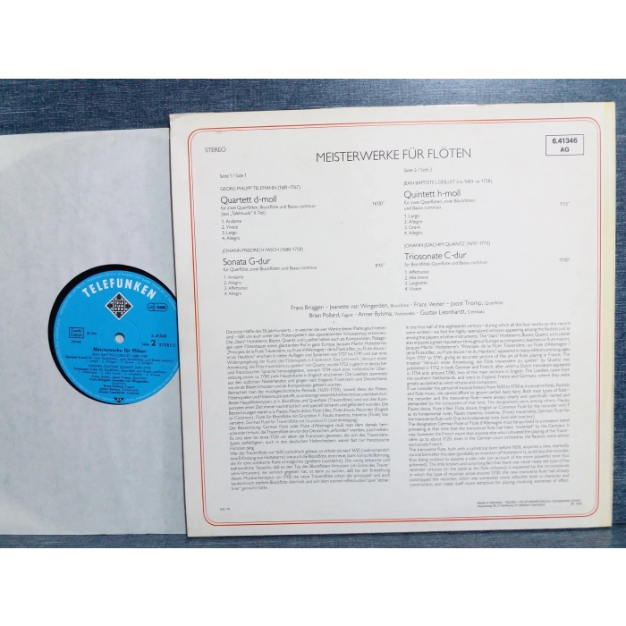 MEISTERWERKE FÜR FLÖTEN FRANS BRUGGEN MUSIC LP