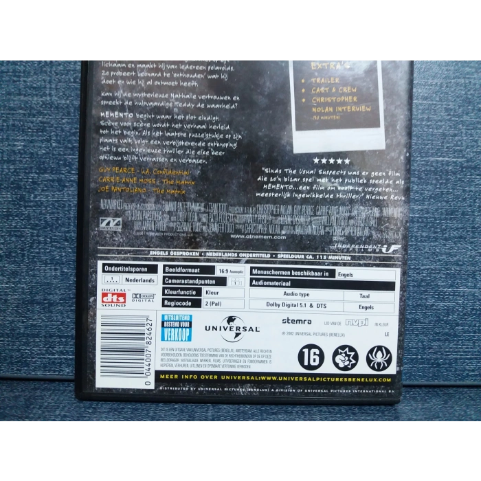MEMENTO DVD FİLM (İNGİLİZCE)