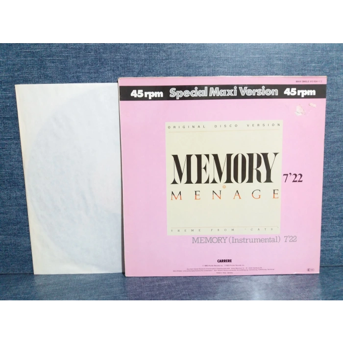 MEMORY MENAGE DISCO VERSION MAXI LP