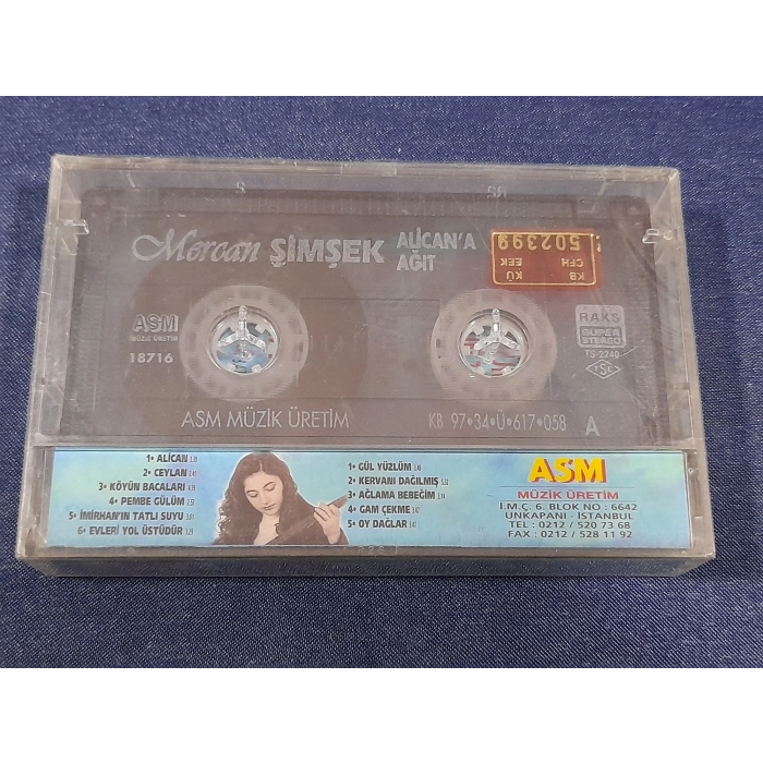 MERCAN ŞİMŞEK ALİCANA AĞIT MÜZİK KASET