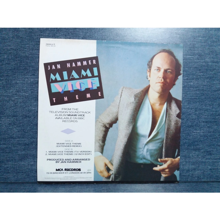 MIAMI VICE JAN HAMMER SOUNDTRACK MAXI LP