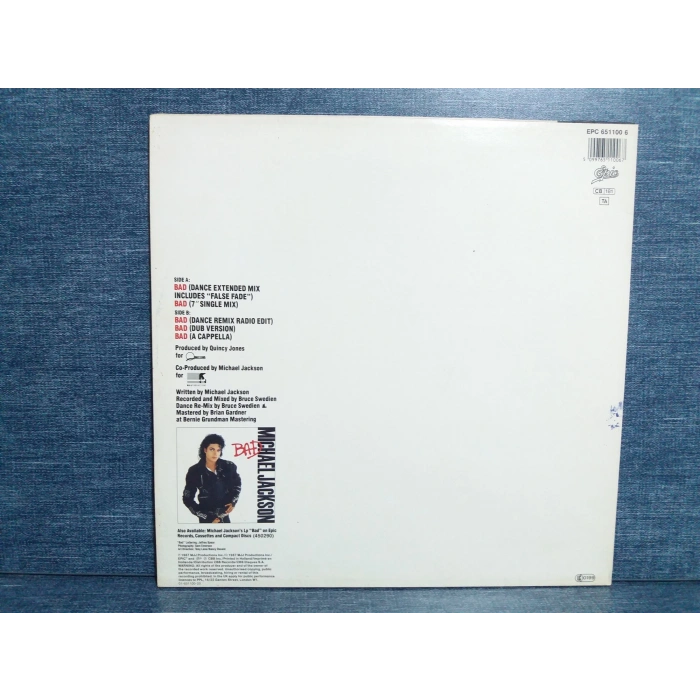 MICHAEL JACKSON BAD MAXI LP