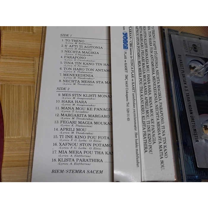 MIKIS THEODORAKIS GREATEST HITS MÜZİK KASET