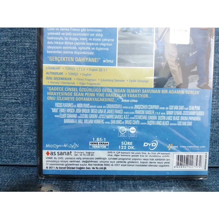 MILK SEAN PENN DVD FİLM (SIFIR)