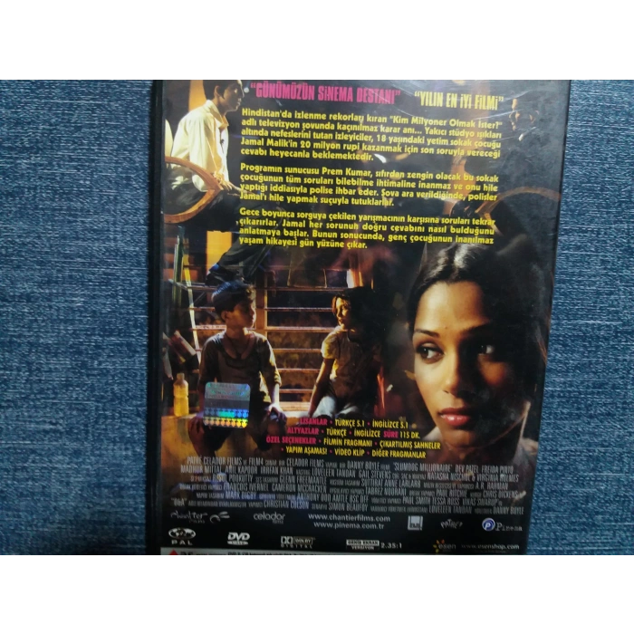 MİLYONER SLUMDOG MILLIONAIRE DVD FİLM