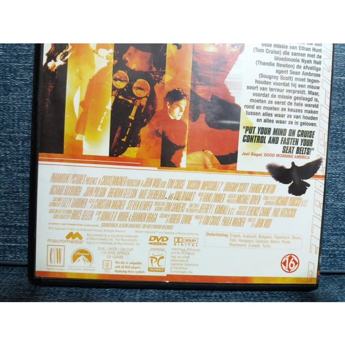 MISSION IMPOSSIBLE 2 DVD FİLM  Tr Altyazı