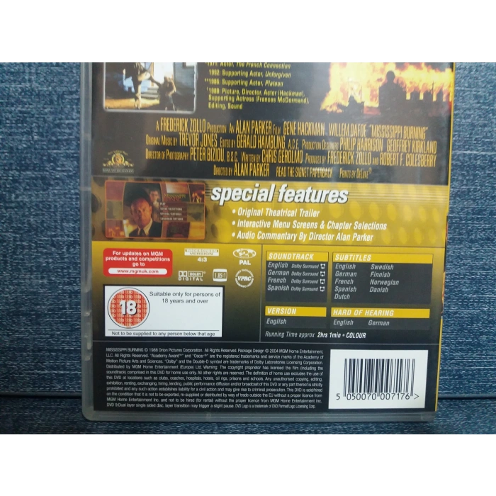 MISSISSIPPY BURNING  DVD FİLM (İNGİLİZCE)
