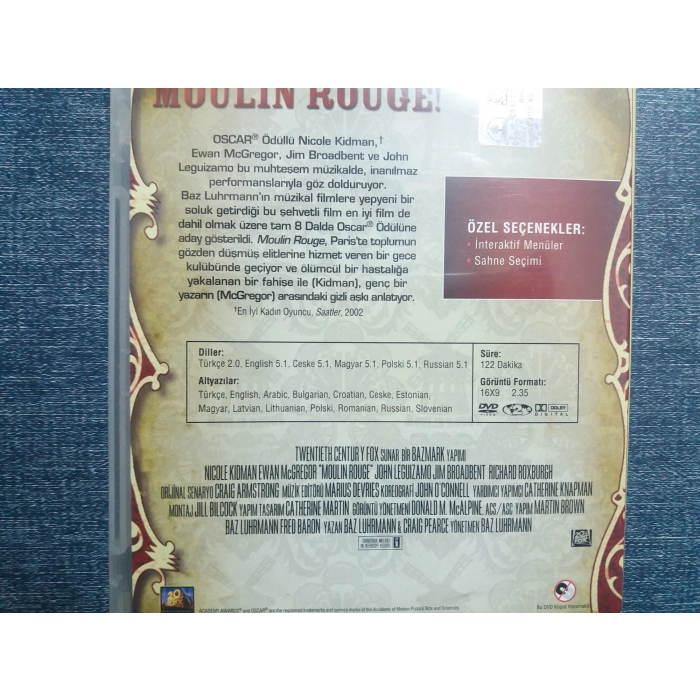 MOULINI ROUGE DVD FİLM