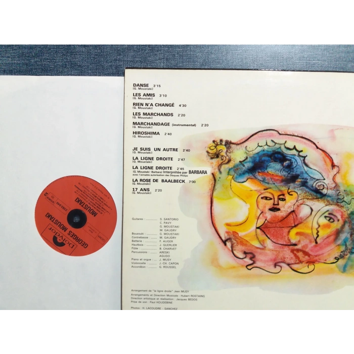 MOUSTAKI 1972 MUSIC LP